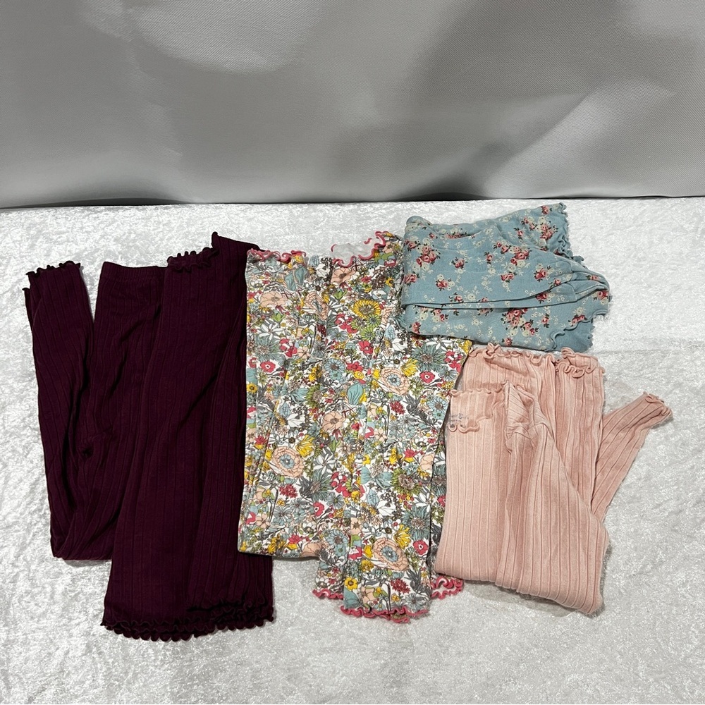 Vaenait Baby Pajama Bundle Lot 6 Pieces Size 120 (XL) 6-7 Years Old Girls Modal